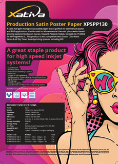Picture of Production Satin Poster Paper - 24in