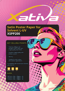 Picture of Satin Poster Paper for Solvent L-UV - 42in